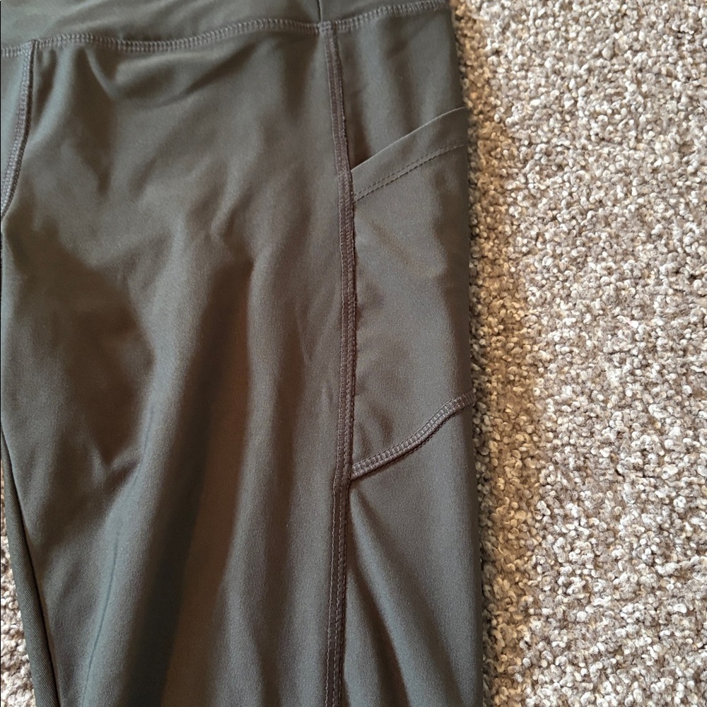 VOGO Athletica Olive Green High-Rise Leggings with Pocket - Picture 3 of 5